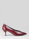 Pointed Toe Heels with Thin Mid Heel Burgundy