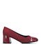 Pumps Mit Mittelhohem Burgundischem Absatz