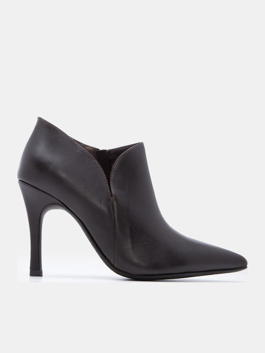Luigi Women's Ankle Boots with High Heel Brown