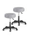 Scaun De Birou Rotund Gri 2 Buc 48x48x46cm