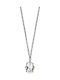 Dyrberg/Kern Solitaire Necklace in Steel