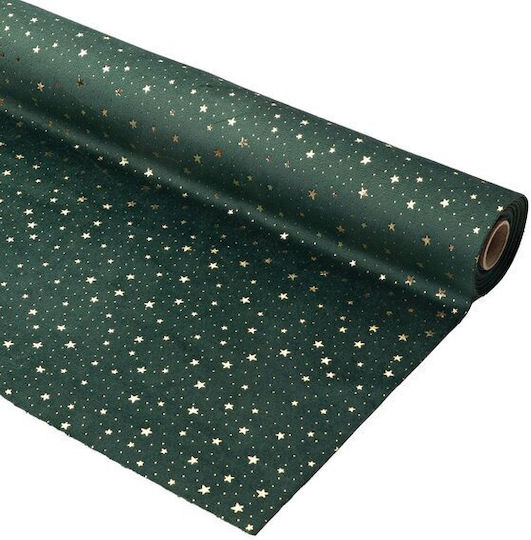 Ntampoudis Velvet Decoration Fabric 35x300cm Dark Green