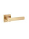 Perfect Door Handle Middle Door with Rosette 241 Pair with Mouthpiece Gold Matte