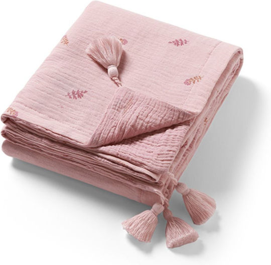 Babyono Одеяло за гушкане и люлка Розово 75x100см