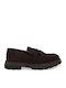 Suede Ανδρικά Loafers σε Καφέ Χρώμα
