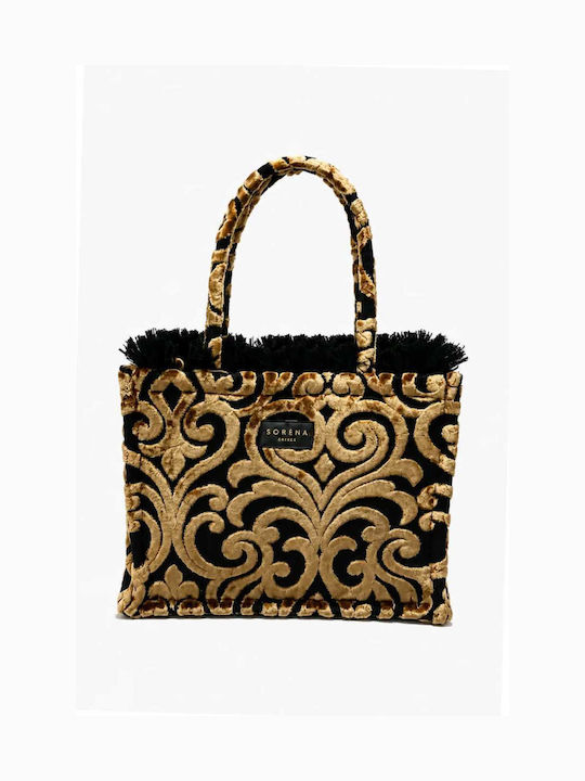 Cassandra Medium Fabric Women's Tote Bag Gold