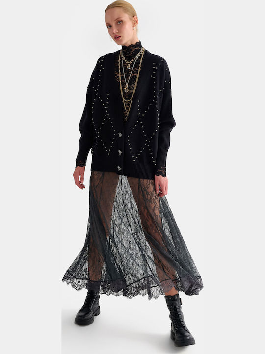 Set cu fustă maxi gri