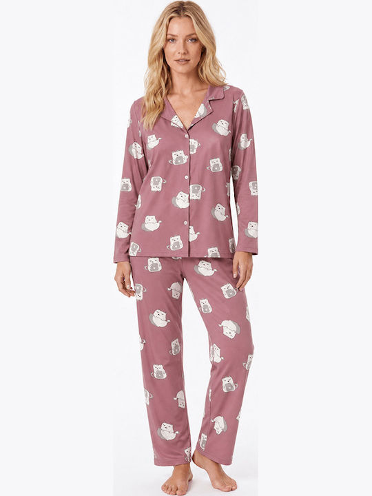Comfort Summer Women's Pyjamas Set Pink