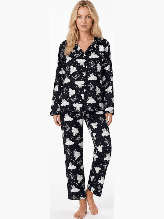 Comfort Summer Women's Pyjamas Set Black