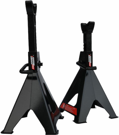 Awtools Βάσεις Στήριξης Αυτοκινήτου 6t Ρυθμιζόμενο Ύψος 385-585mm Σετ 2 Τεμαχίων Aw20018