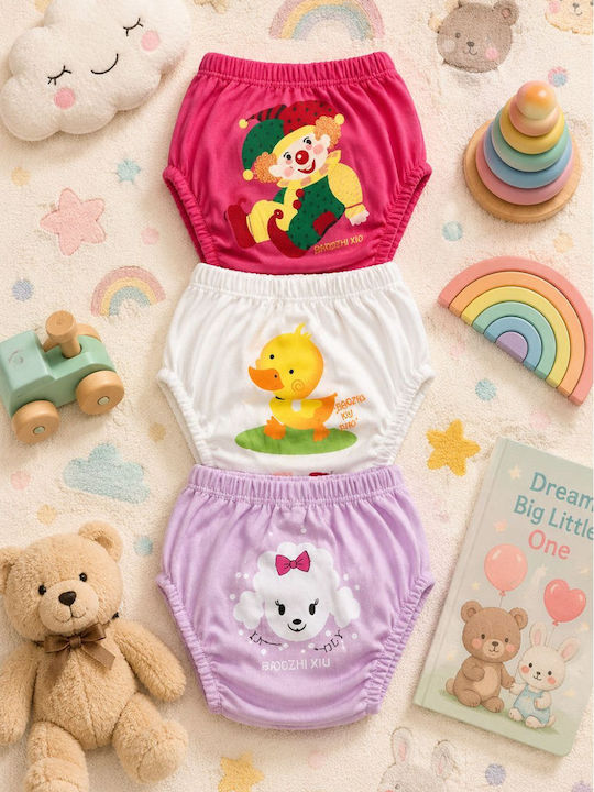 Poopes Set Kids Underwear Potty Training Pants 3 Pieces Multicolour