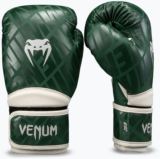 Venum Kids Boxing Gloves from Synthetic Leather for Competition Green