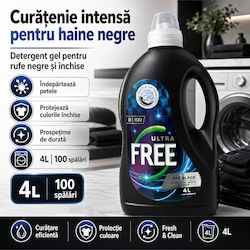 Free Ultra Pro Konzentriertes Flüssigwaschmittel für Farbige, Schwarze & Weiße Kleidung 4lt Free Ultra Pro Konzentriertes Flüssigwaschmittel für Farbige, Schwarze & Weiße Kleidung 4lt