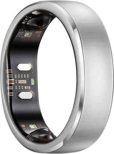 RingConn Inel inteligent Gen 3 19.9mm Waterproof cu Pedometru Argintiu Periat