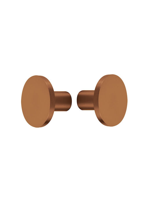 Zogometal Middle Door Lever 393 Pair Copper Aged