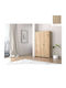 Triple Door Wardrobe Latte 120x50x180cm