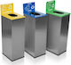 Molyto Set of 3 Recycling Waste Bins Back 60 Liters