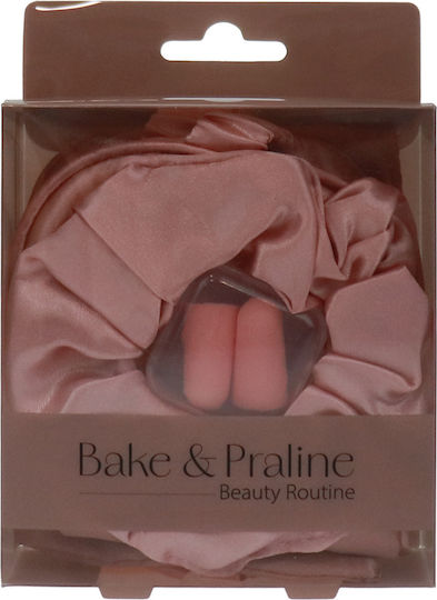 Bake & Praline Set De Călătorie Scrunchy Și Dopuri De Urechi Cu Husă De Transport