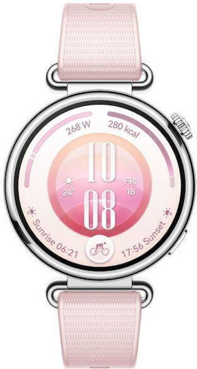 Huawei Watch GT 7 Oțel Inoxidabil 41mm Waterproof cu Pedometru (Roz)