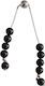 Kalliopi Silver Begleri mit 10 Perlen aus Onyx Länge 24cm