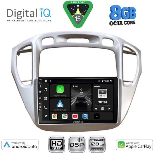Digital IQ Sistem Audio Auto Pentru Toyota Muntean 2002-2009 Bluetooth USB Wi-Fi GPS Apple CarPlay Android Auto Cu Ecran Tactil 9"