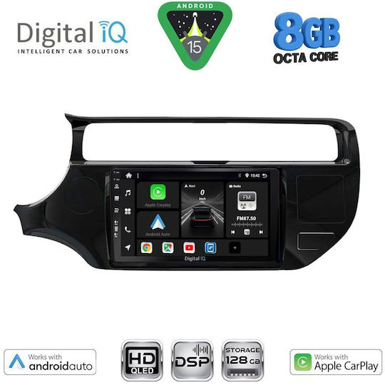 Digital IQ Car Audio System for Kia Rio 2015-2018 Bluetooth USB Wi-Fi GPS Apple CarPlay Android Auto with 9 Inch Touch Screen DIGITAL IQ BXF 18315 CPAA