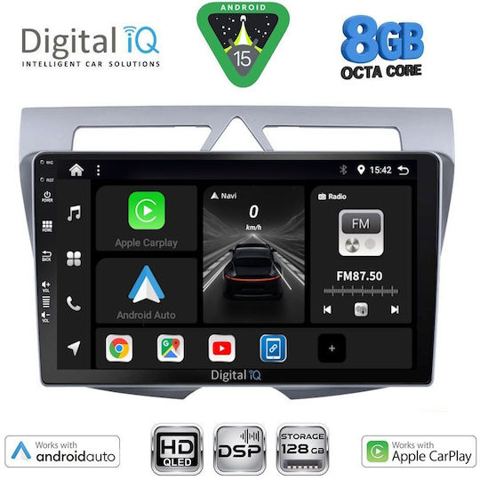 Digital IQ Auto-Audiosystem für Kia Picanto 2008-2011 Bluetooth USB Eingebautes Wi-Fi GPS Apple CarPlay Android Auto mit 9 Zoll Touchscreen