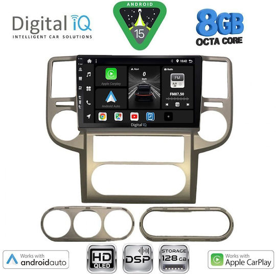 Digital IQ Auto-Audiosystem für Nissan X-Trail 2004-2007 Bluetooth USB Eingebautes Wi-Fi GPS Apple CarPlay Android Auto mit 10 Zoll Touchscreen