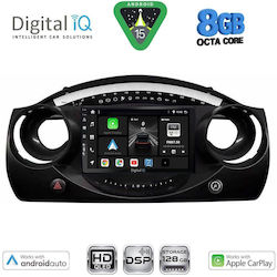 Digital IQ Auto-Audiosystem für Mini Cooper 2000-2006 (Bluetooth/USB/Eingebautes Wi-Fi / 3G/GPS/Apple CarPlay/Android Auto) mit Touchscreen 9 Zoll