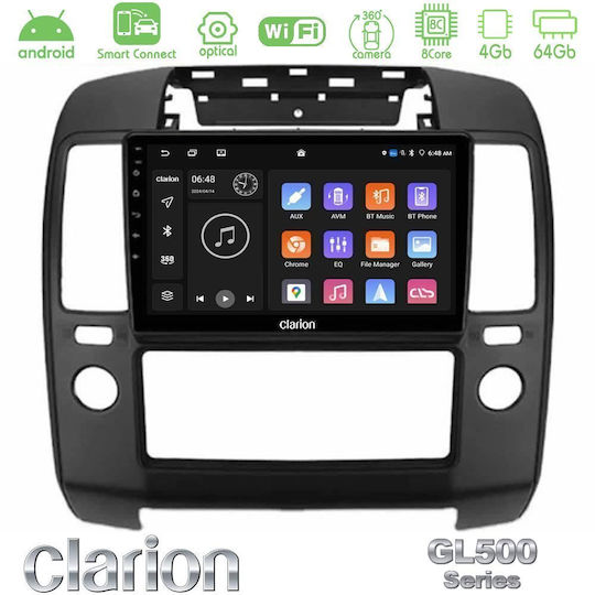 Clarion Auto-Audiosystem für Nissan Navara Bluetooth USB Eingebautes Wi-Fi GPS Apple CarPlay Android Auto mit 9 Zoll Touchscreen
