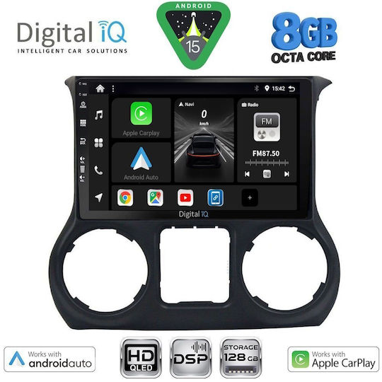 Digital IQ Auto-Audiosysteme für Jeep Wrangler 2011-2014 mit Touchscreen 10"