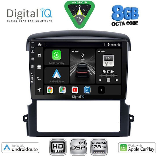 Digital IQ Car Audio System for Kia Sorento 2006-2009 Bluetooth USB Wi-Fi GPS Apple CarPlay Android Auto with 9 Inch Touch Screen DIGITAL IQ BXF 18317 CPAA