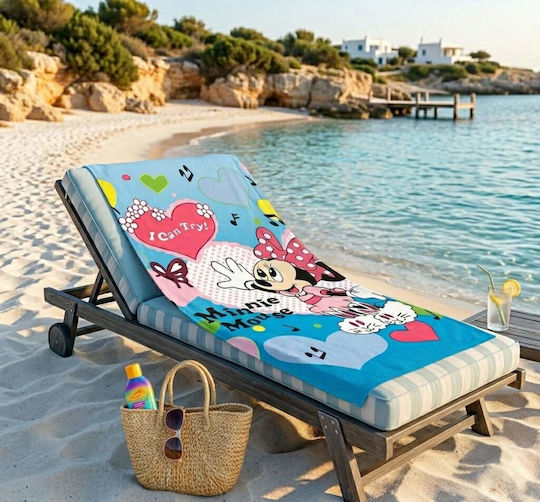 Плажна Кърпа Детска 100 Микрофибър 70x140 Minnie Paidtowel-03