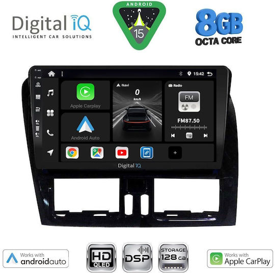 Digital IQ Автомобилна Аудио Система За Volvo XC 60 2009-2017 Bluetooth USB WiFi GPS Apple CarPlay Android Auto С 9" Touch Screen
