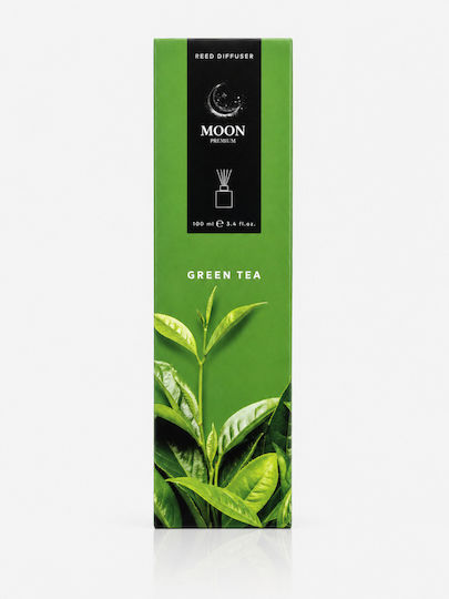 Premium Green Tea Reed Diffuser 100 Ml 5 Rattan Reeds