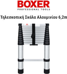Boxer Телескопична стълба от алуминий единична с максимална височина 6.2m