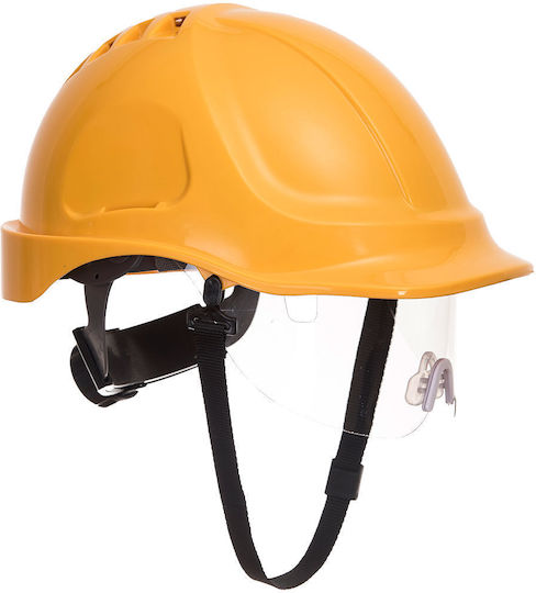 Portwest Portwest Arbeitshelm mit Ohrstöpseln Gelb