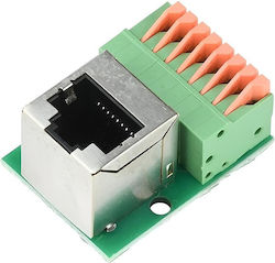 Ez-rj45sapv Rj45 Weiblich 8 Pin Push-in Feder Schraubenloses Terminalblock Vertikal