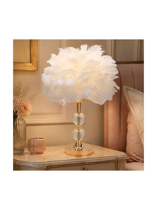 Keskor Metal Table Lamp for E27 Socket with Whi...