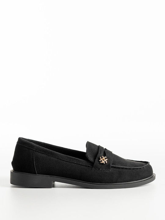 Bozikis Γυναικεία Loafers σε Μαύρο Χρώμα