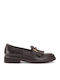 Δερμάτινα Γυναικεία Loafers σε Καφέ Χρώμα