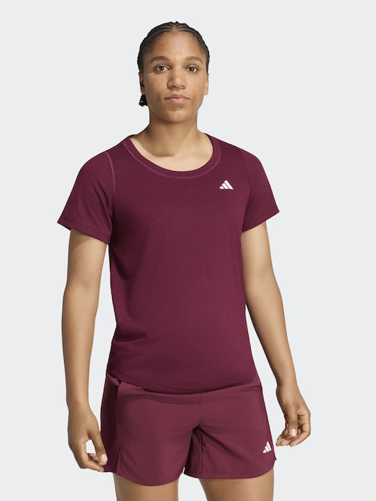 adidas Ess Women's T-shirt Fast Drying Burgundy