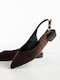 Super Mode Wildleder Damen Ballerinas Spitz zulaufend Braun
