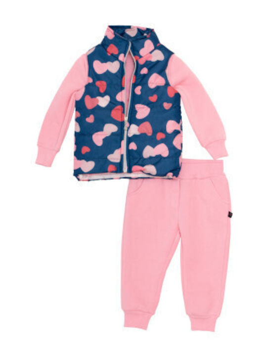 Kids Set with Leggings Winter 3 Pieces Blue