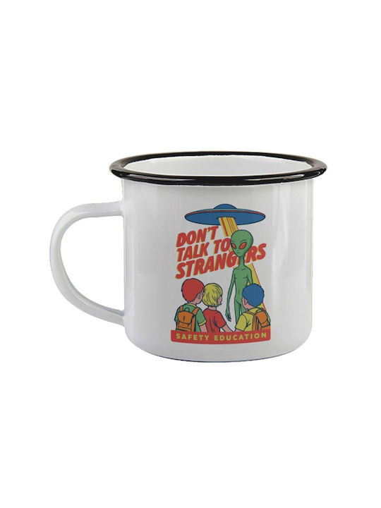 Koupakoupa Don't Talk To Strangers Mug Enamel B...