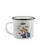 Koupakoupa Look Its A Ufo Mug Enamel Black 360ml