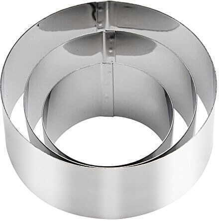 Set Backformen Kuchenringe 6 8 10 X H4.5cm 3 Stücke