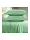 SpitiBazaar Bettlaken Super-Doppel 240x260cm Türkis (4Stück)
