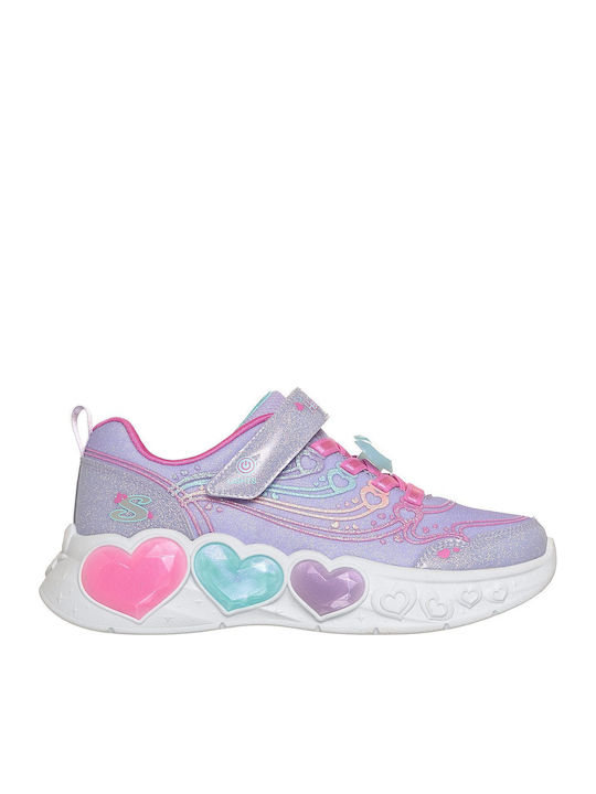 Skechers Heart Lights Lila Kinder-Sandalen