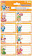 +Efo Happy Cartoon Notebook Etiketten 16Stücke